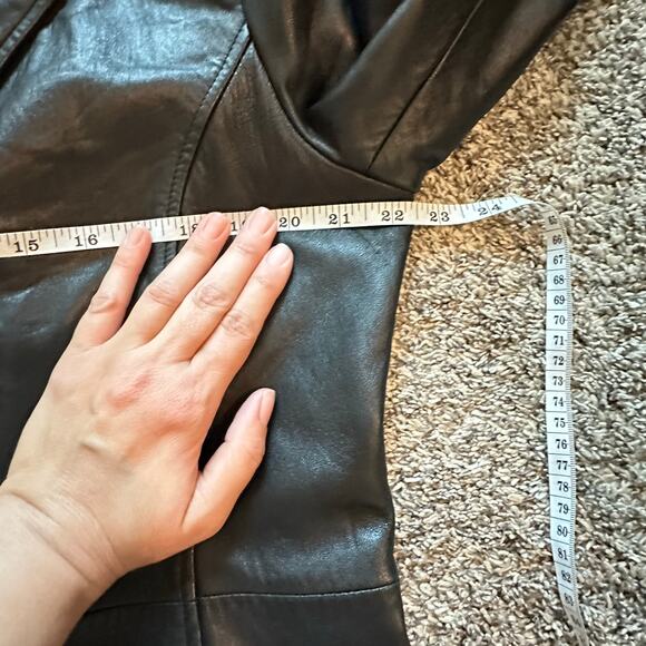 KATIANA COUTURE Genuine Leather Jacket Size XL Biker Indie Classic Hipster Chic - Picture 12 of 16